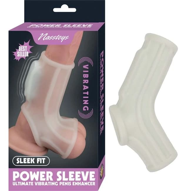 VIBRATING POWER SLEEVE SLEEK FIT WHITE  - Image 1