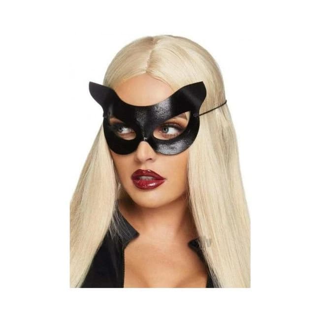 Vinyl Cat Mask O/s Black - Image 1