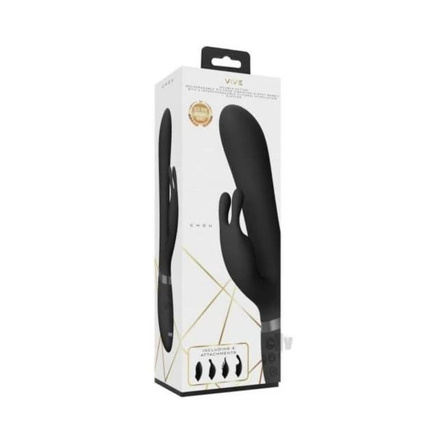 Vive Chou Rabbit Clitoral Stim Black - Image 1