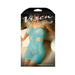 Vixen Euphoria Striped Net Dress, image 3