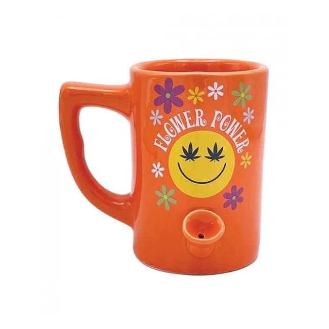 Wake & Bake Flower Power Coffee Mug - 10 Oz - Image 1