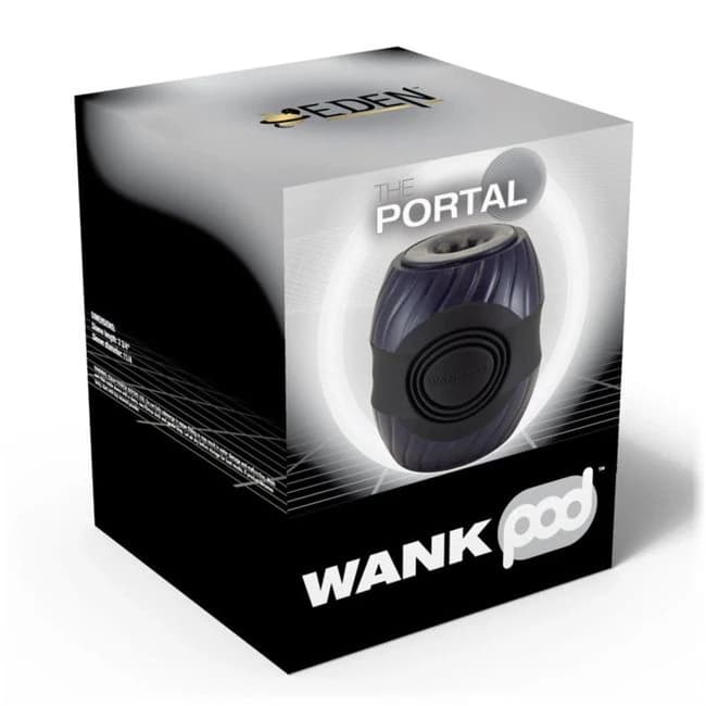 Wank Pod Portal Vibrating Stroker Dark Blue - Image 1