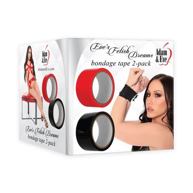 (wd) Adam & Eve Eve's Fetish D Bondage Tape 2pk - Image 1