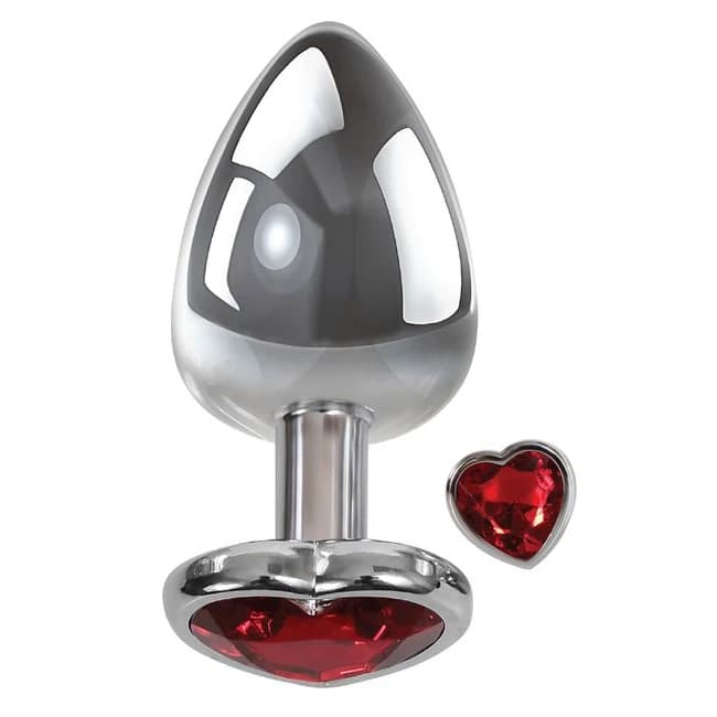 (wd) Adam & Eve Large Heart Re Anal Plug - Image 1
