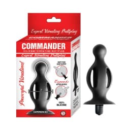 Commander Expert Vibratin Butt Plug Black, image 3