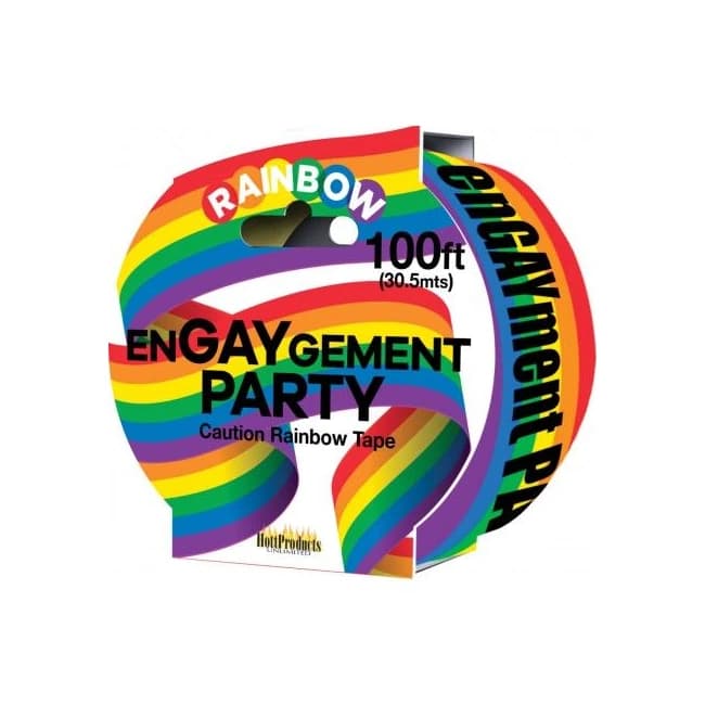 (wd) Engaygement Rainbow Cauti Tape - Image 1