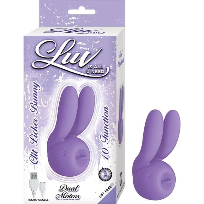 (wd) Luv Clit Licker Bunny Pur - Image 1