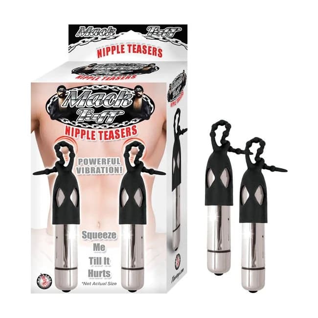 (wd) Mack Tuff Nipple Teasers Silver/black - Image 1