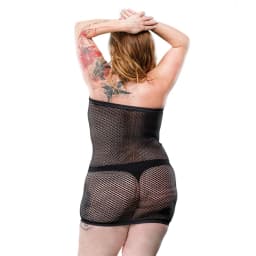 Naughty Girl Mesh Tube Bl Q/S, image 2