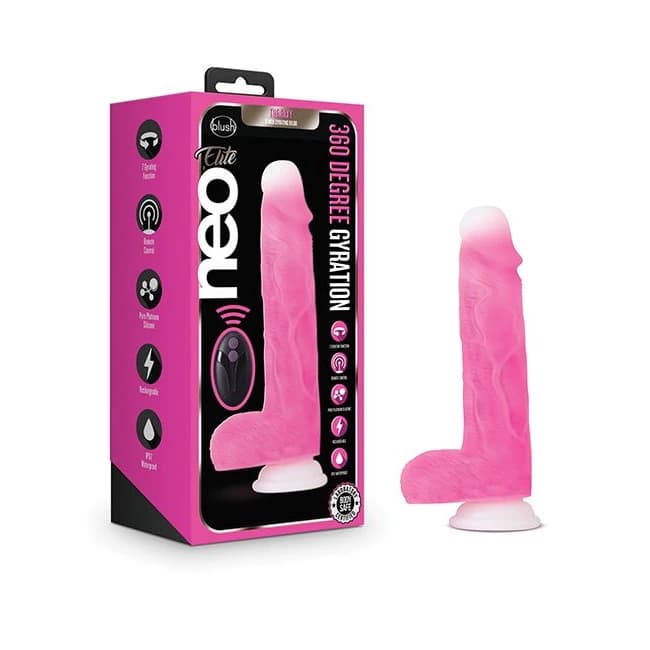 (wd) Neo Elite Roxy 8 Gyratin Dildo Pink " - Image 1
