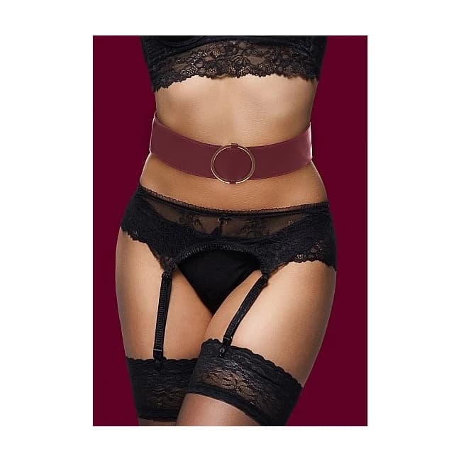 (wd) Ouch Halo Waist Belt L/xl Burgundy - Image 1