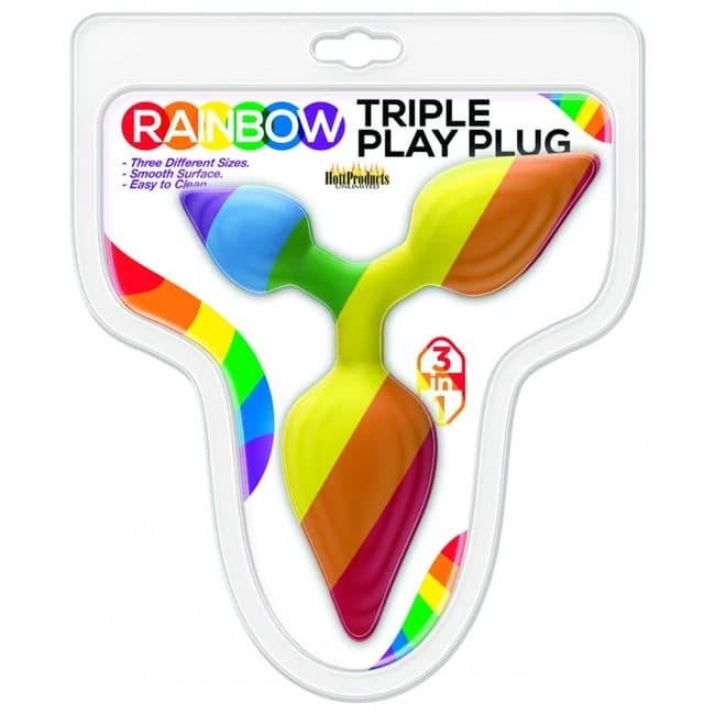 (wd) Rainbow Triple Play Butt - Image 1