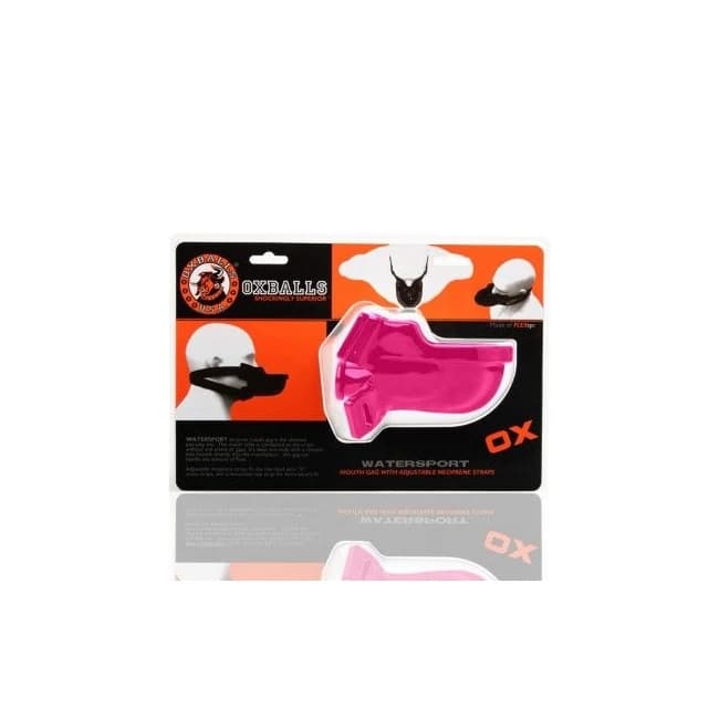 (WD) WATERSPORT STRAP-ON GAG H PINK (NET)  - Image 1