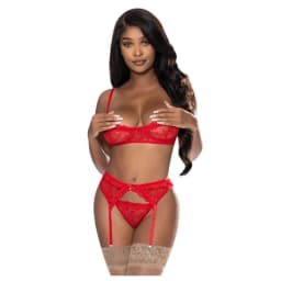 Ooh La Lace Demi Bra Gart Tanga, image 6