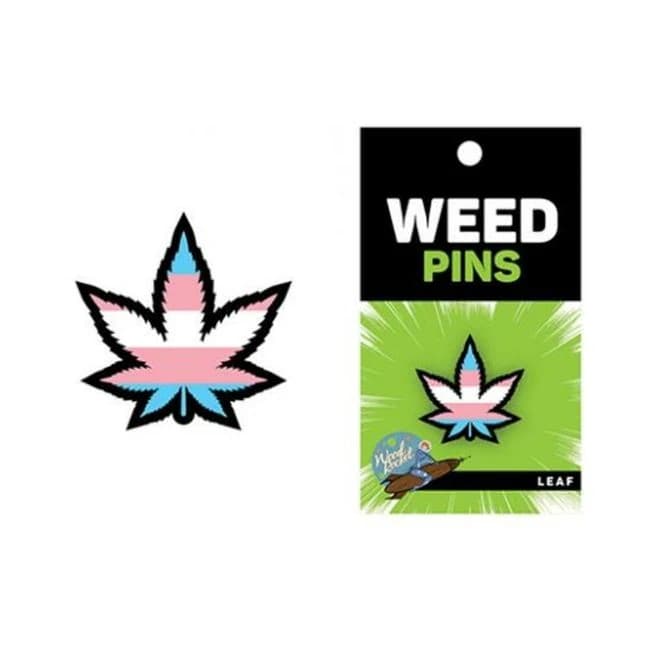 Weed Pin Trans Flag Leaf - Image 1