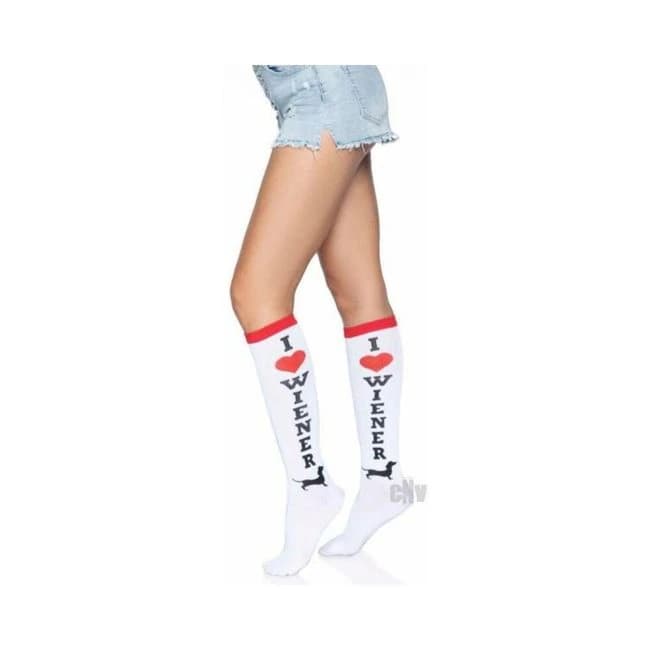 Weiner Dog Knee Highs Os Multicolor - Image 1