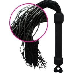 Whip It Black Pleasure Whip W/ Tassels, image 2