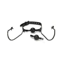 Whip Smart Diamond Gag/nipple Clips Blk, image 1