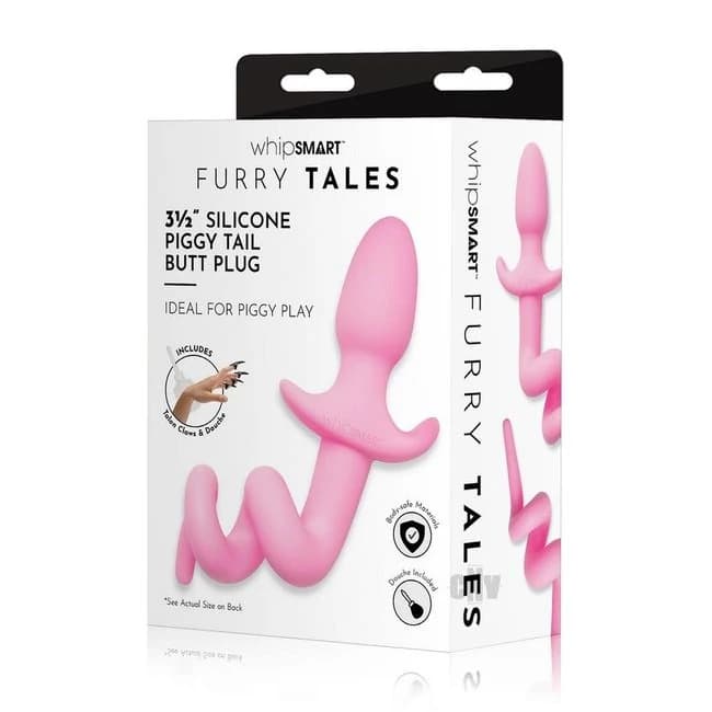 Whipsmart Play Tails Silic Piggy 3 Pnk - Image 1