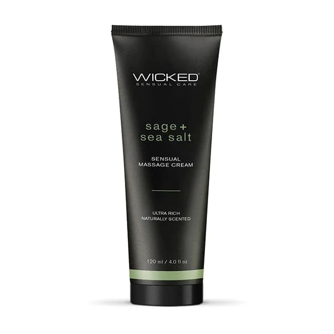 WICKED MASSAGE CREAM SAGE + SEA SALT 4 OZ  - Image 1