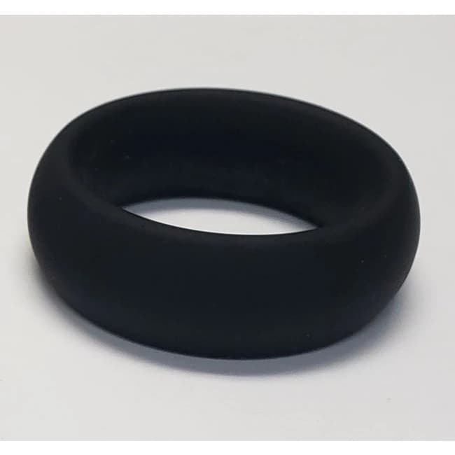 WIDE SILICONE DONUT RING BLACK 1.5 " - Image 1