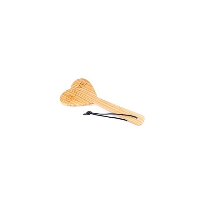 Wood Paddle Heart Shape- Slave" " - Image 1