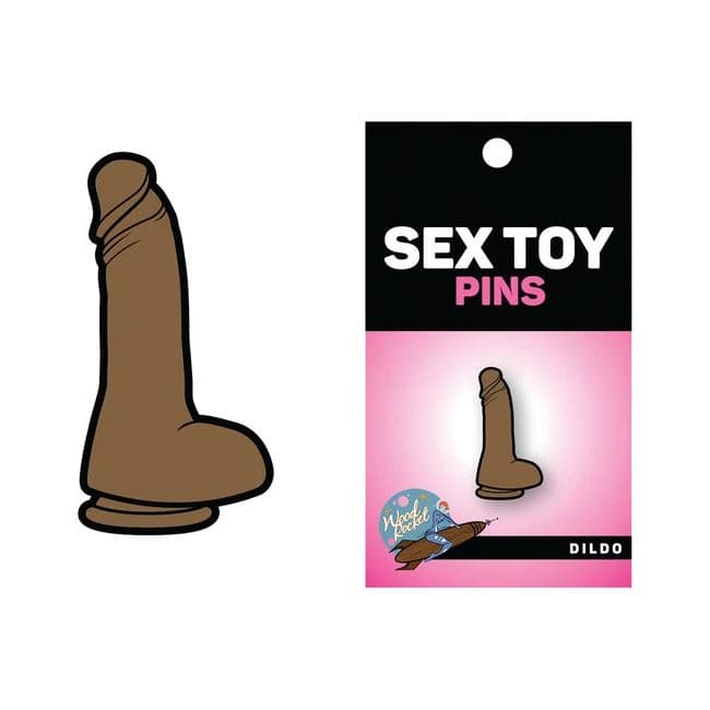Wood Rocket Brown Dildo Pin - Image 1