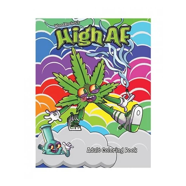 Wood Rocket High Af Coloring Book - Image 1