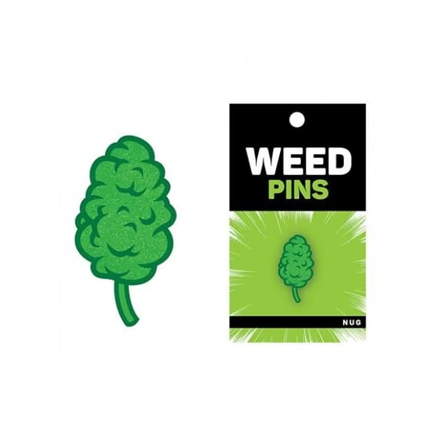 Wood Rocket Weed Nug Pin - Green - Image 1