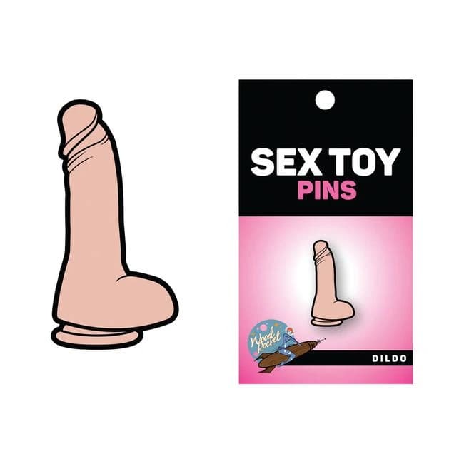Wood Rocket White Dildo Pin - Image 1
