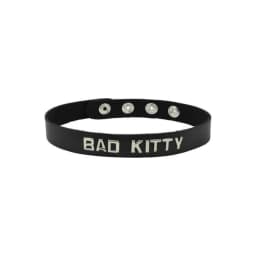 Wordband Collar Bad - Kitty - Black, image 1
