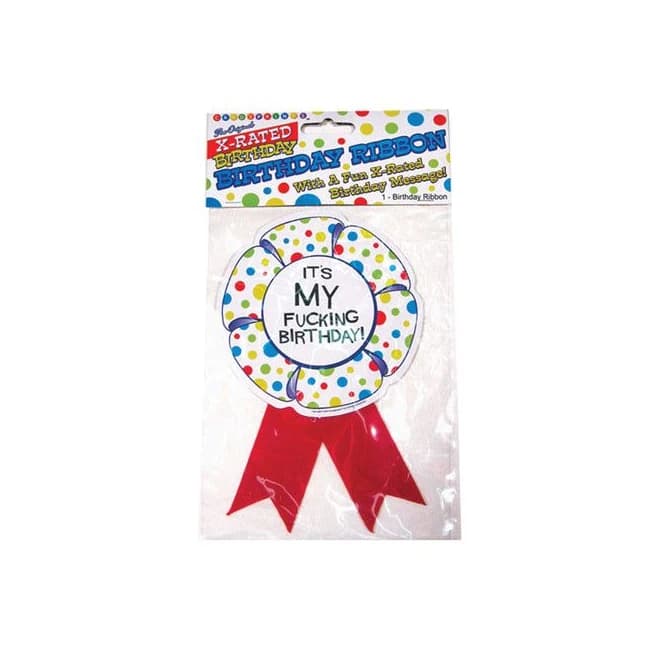 X-rated Birthday Party Award Ribbon - Image 1