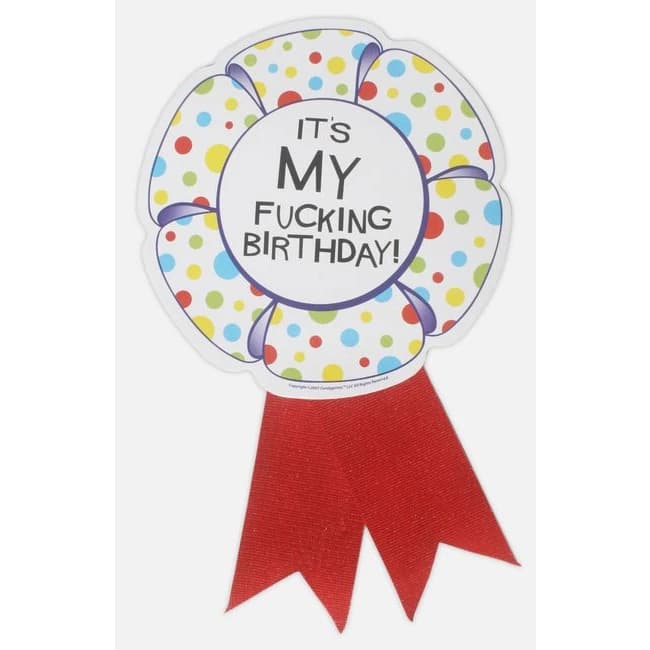 X Rated Birthday Ribbon - Image 1