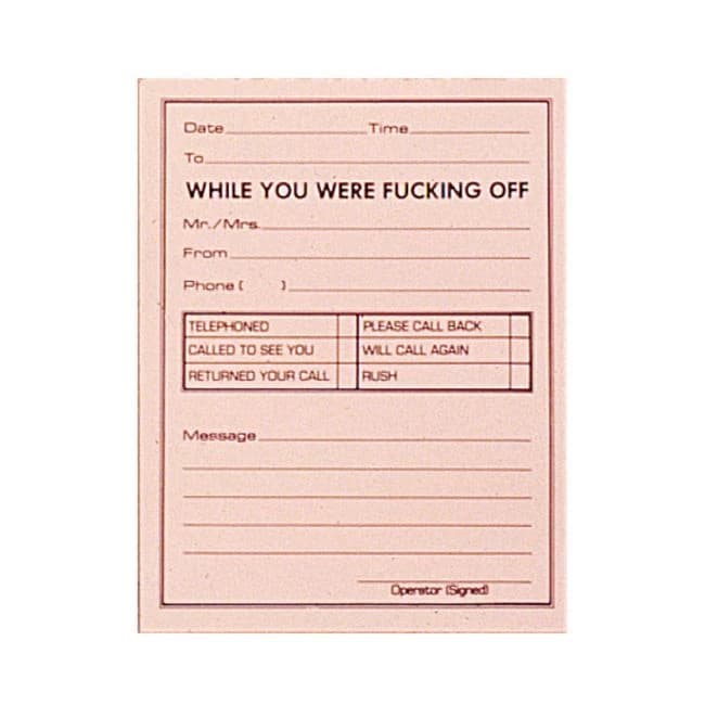X-rated Phone Message Pad - Image 1