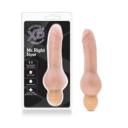 X5 Plus Mr Right Now Beige Vibrating Dildo, image 6
