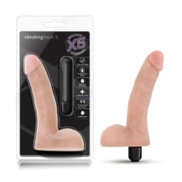 X5 Vibrating Basic 5 Dildo Beige - Image 7