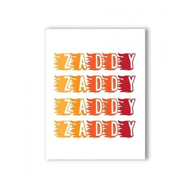 Zaddy Naughty Greeting Card - Image 1
