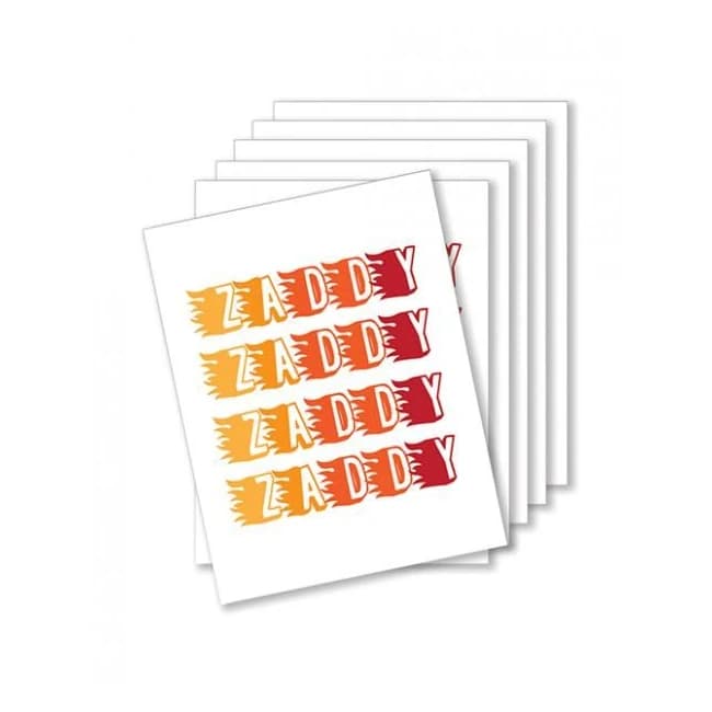 Zaddy Naughty Greeting Card - Pack of 6 - Image 1