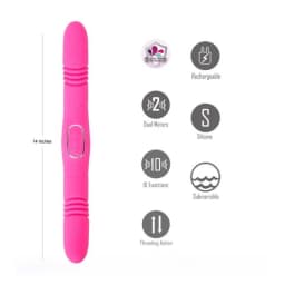 Zena Dual Thrusting Vibe Pink, image 4