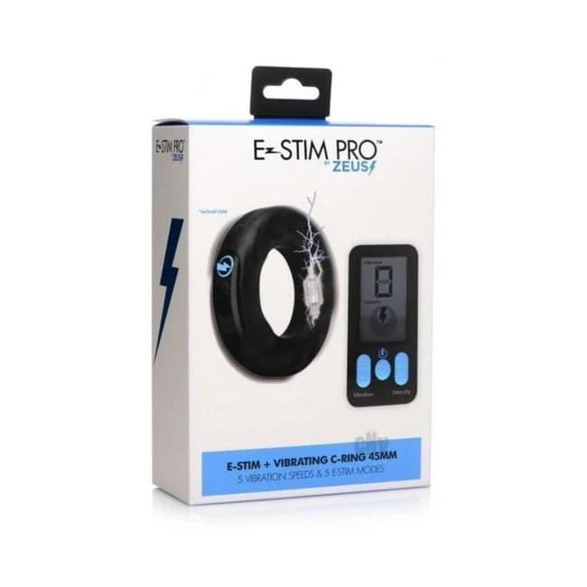 Zeus Vibe Estim Cockring W/remote 45mm - Image 1