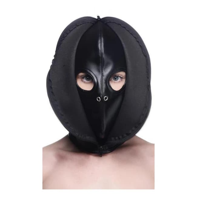 Zip Front Bondage Hood - Image 1
