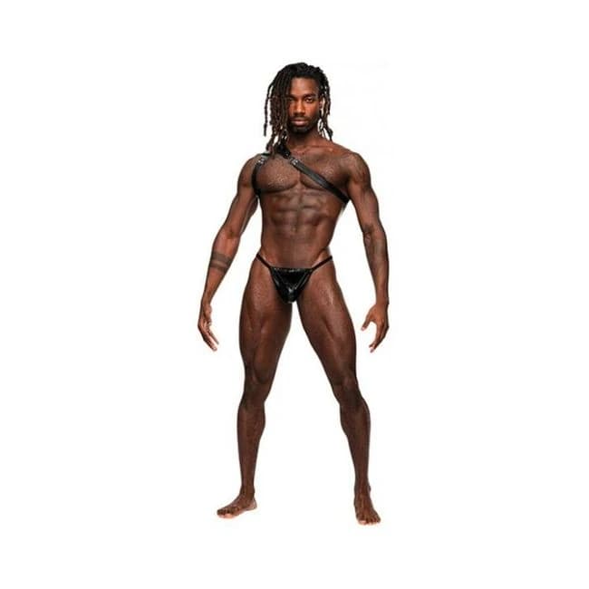 Zodiac Pu Leather Shoulder Harness Black O/s - Image 1