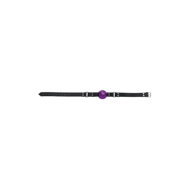 1 1/2 in Purple Ball Gag W/ Buckle - Image 1
