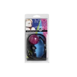 1 1/2 in Purple Ball Gag W/ Buckle - Image 4