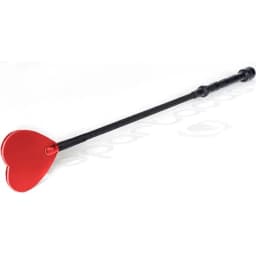 20in Flexi Crop- Red Heart Shape Leather Tip - Image 2