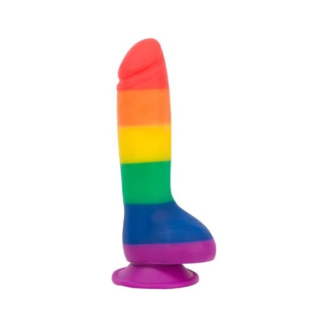 Addiction 100% Silicone Justin 8 Rainbow " - Image 1