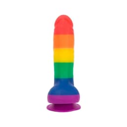 Addiction 100% Silicone Justin 8 Rainbow ", image 2
