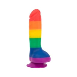 Addiction 100% Silicone Justin 8 Rainbow ", image 3