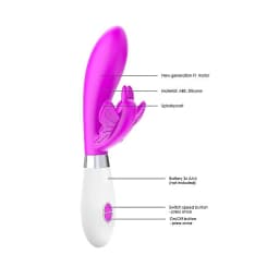 Alexios Butterfly & G-Spot Vibrator Fuchsia, image 8