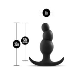 Anal Adventures Platinum Stacked Plug Black, image 4